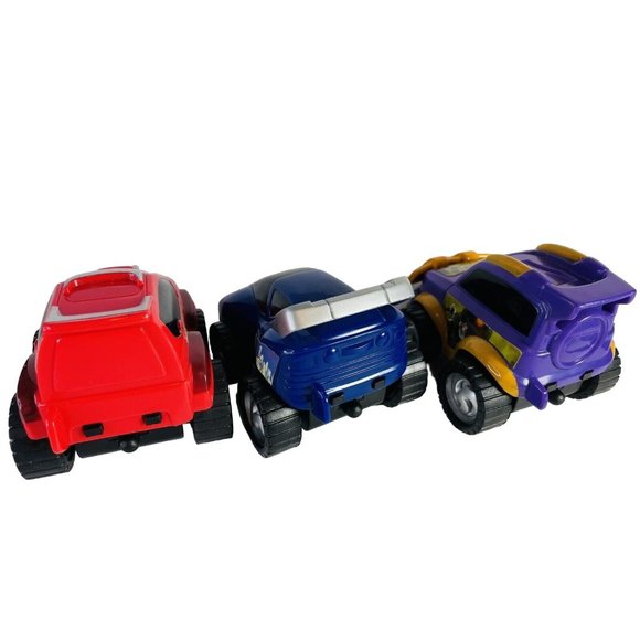 Disney Meet The Robinsons Push Go Friction Lot of 3 Cars Purple, Blue, Red Toys - Picture 2 of 12